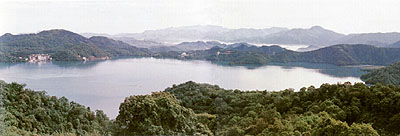 Tanque de Sol e Lua, famosa zona paisagística de Taiwan